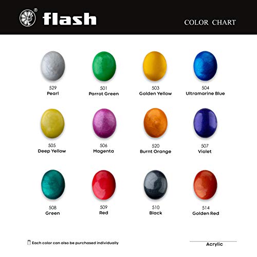 Flash Metallic Acrylic Colour Set