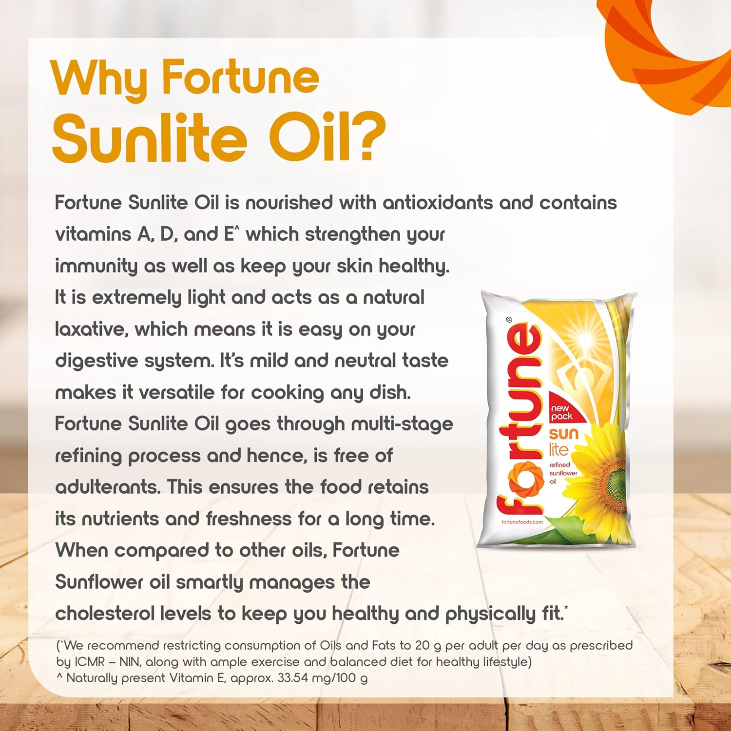 Fortune Sunlite Refined Sunflower Oil