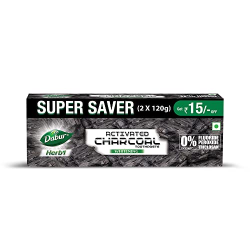 DABUR Herb'L Activated Charcoal Toothpaste-240G|Black