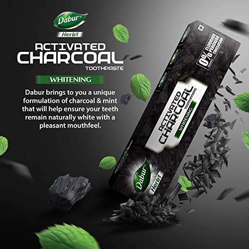DABUR Herb'L Activated Charcoal Toothpaste-240G|Black