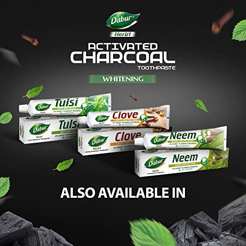 DABUR Herb'L Activated Charcoal Toothpaste-240G|Black
