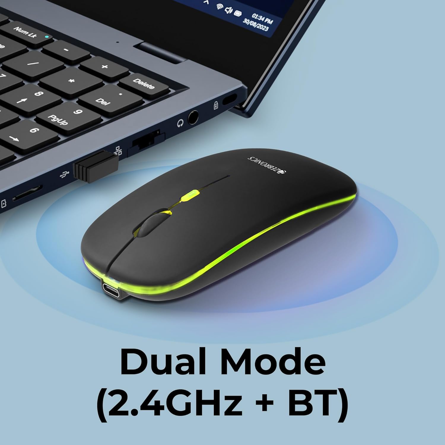 ZEBRONICS Blanc Slim Wireless Mouse