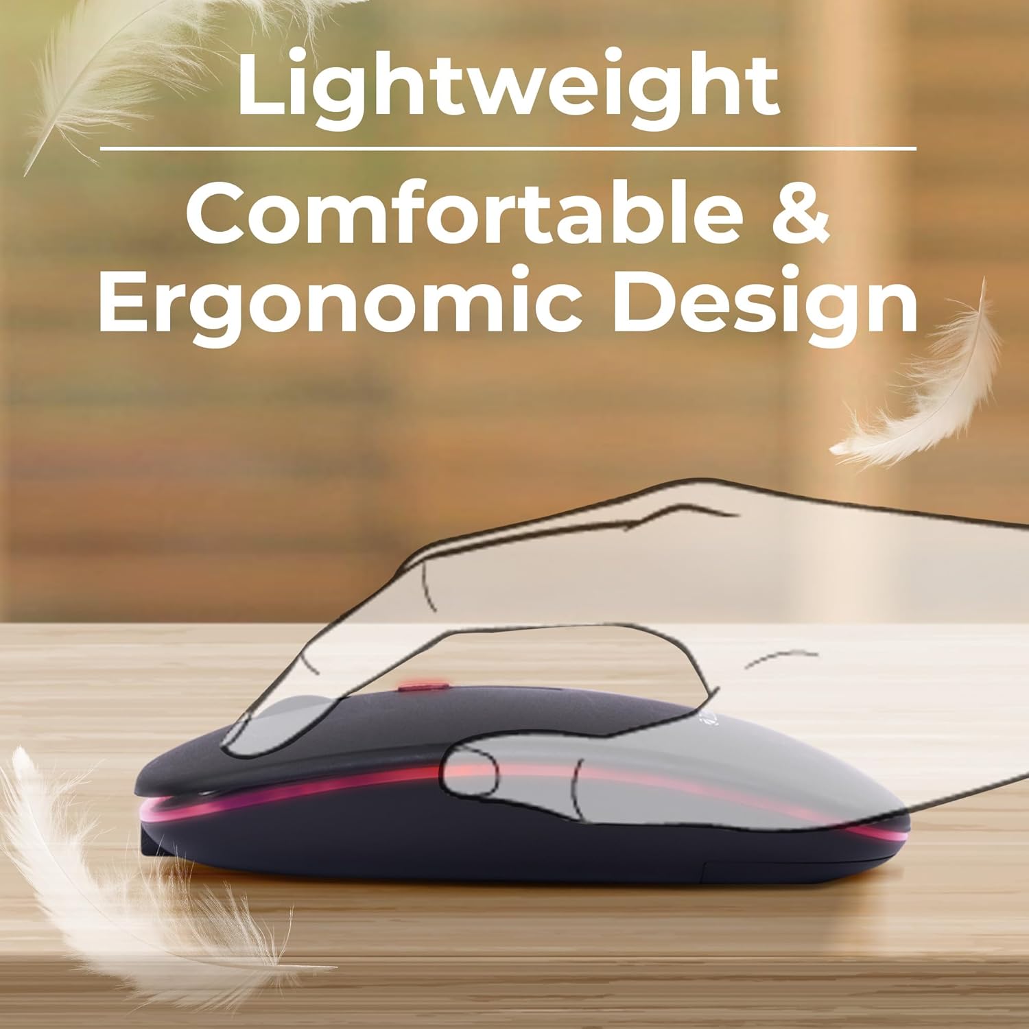 ZEBRONICS Blanc Slim Wireless Mouse
