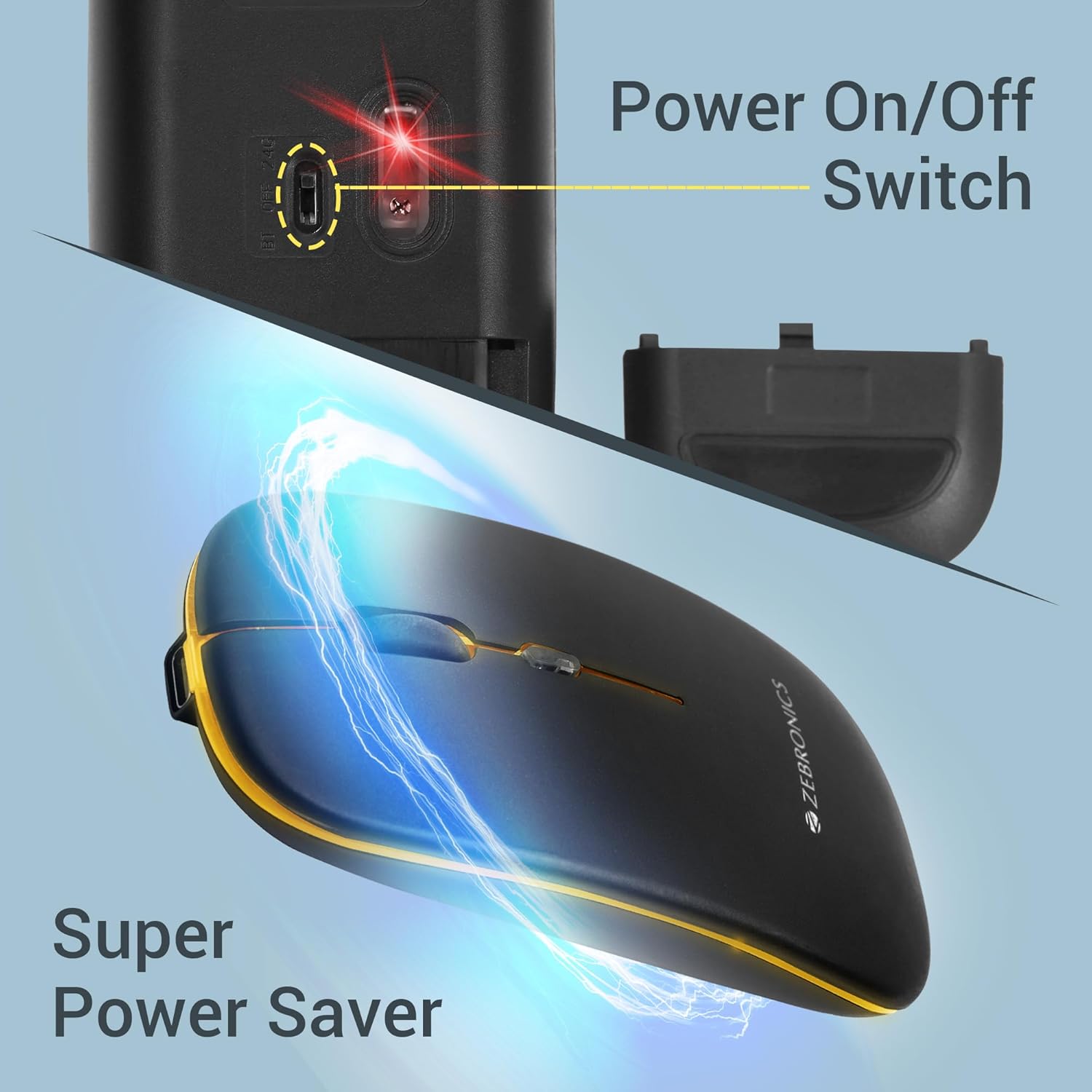 ZEBRONICS Blanc Slim Wireless Mouse