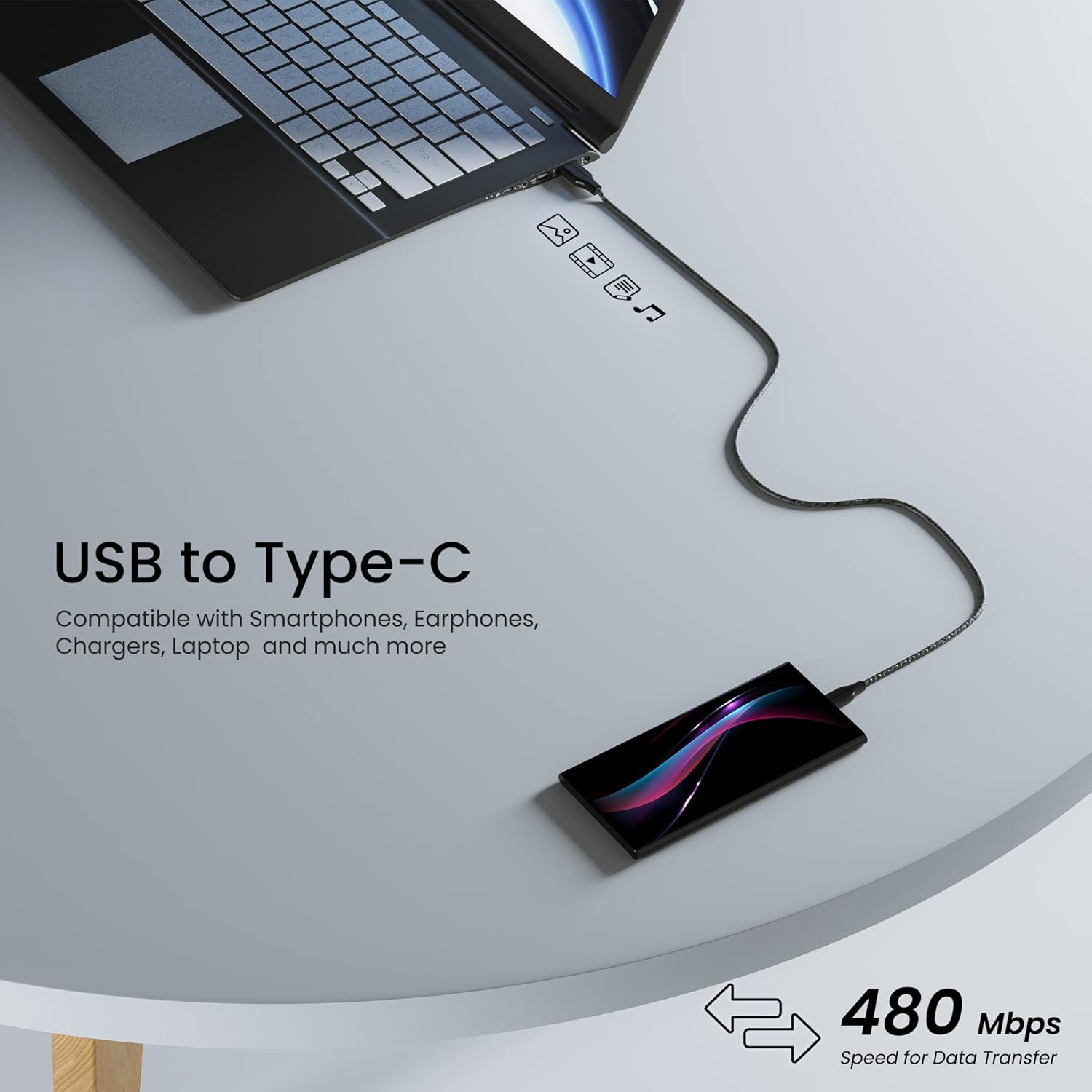 Ambrane Unbreakable 3A Fast Charging