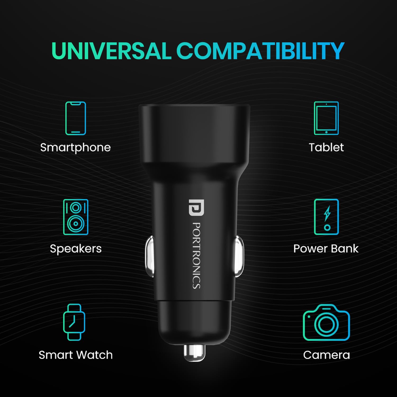 Portronics 80W Dual Output Fast