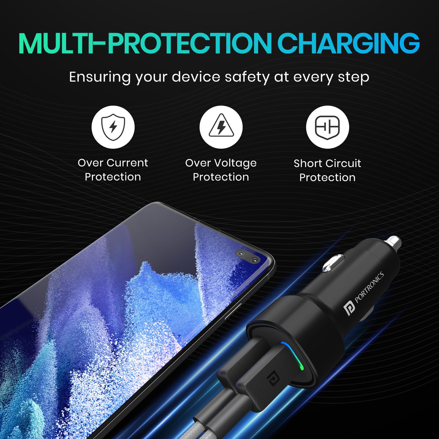 Portronics 80W Dual Output Fast