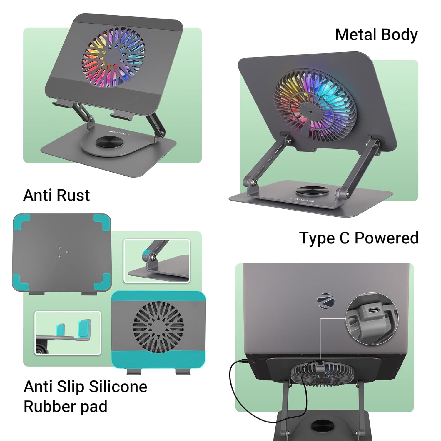 ZEBRONICS NS4000 PRO Rotatable Laptop