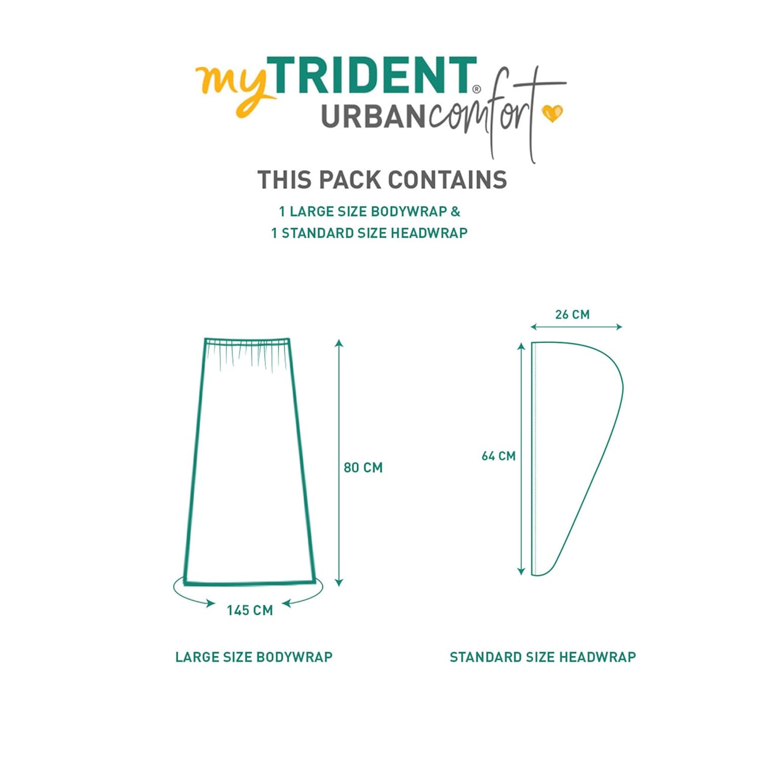 Trident Body Head Wrap Set