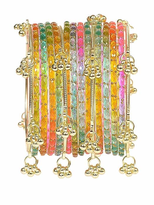 Kashmiri Ghangharoo Glass Bangle Set