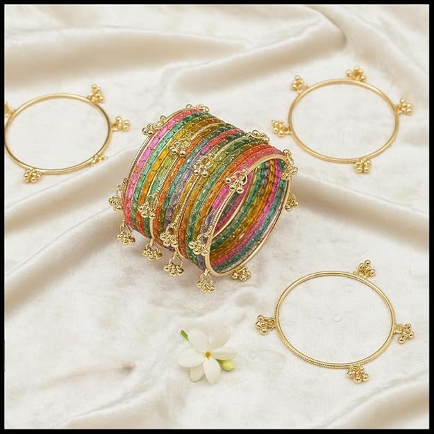 Kashmiri Ghangharoo Glass Bangle Set