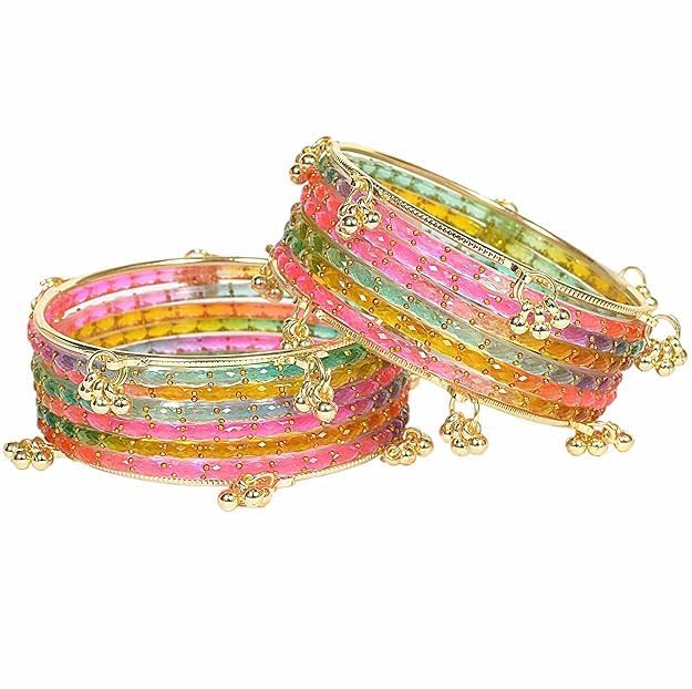 Kashmiri Ghangharoo Glass Bangle Set