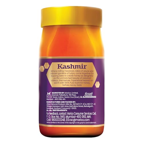 Saffola Honey Gold, 100% Pure Honey, Made with Kashmir Honey, 1Kg - Image 5