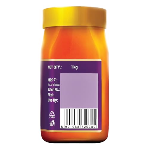 Saffola Honey Gold, 100% Pure Honey, Made with Kashmir Honey, 1Kg - Image 6