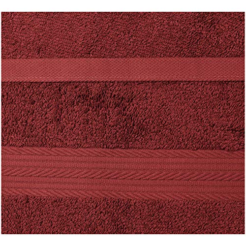 AmazonBasics Cotton Hand Towel 500 GSM (Set of 6, Red) - Image 4
