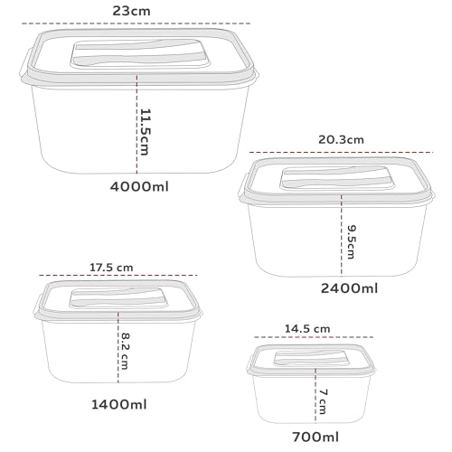 PEARLPET PP Container Rectangular Plastic