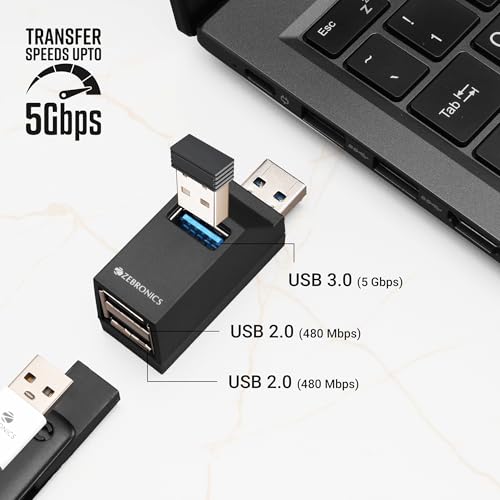ZEBRONICS 180HB USB HUB, 3