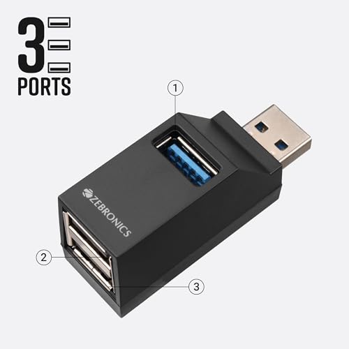 ZEBRONICS 180HB USB HUB, 3