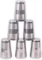 Vikas Metal steel water glass