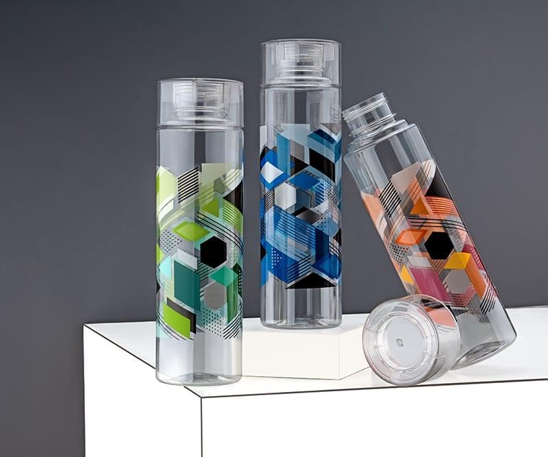 Clazkit Plastic Printed Water Bottle