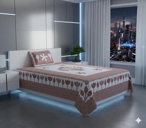 Pure Cotton Single Bedsheet