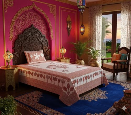 Pure Cotton Single Bedsheet