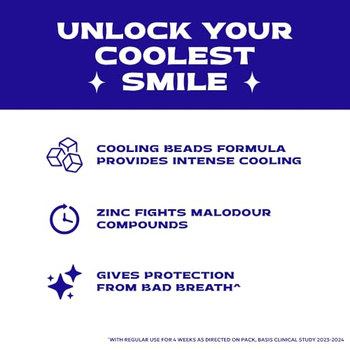 Closeup Intense Cool Blue Gel Toothpaste with Cooling Beads | Intense Cooling | 18 Hours of Fresh Breath, 300g (150g x 2) - Image 6