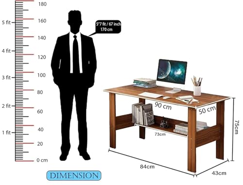 Lukzer Engineered Wood Computer Desk