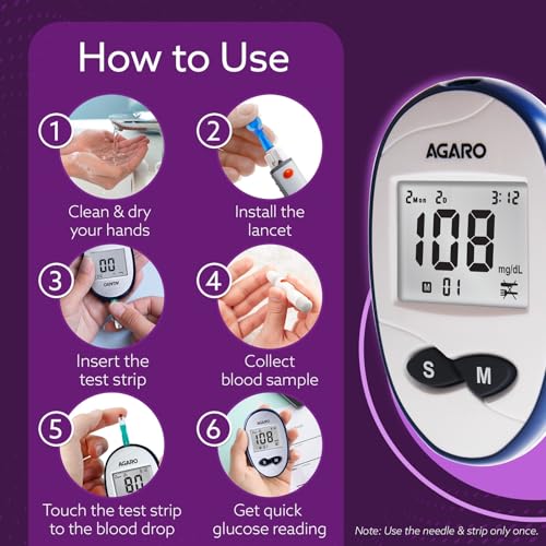AGARO Glucometer, Blood Glucose Monitoring