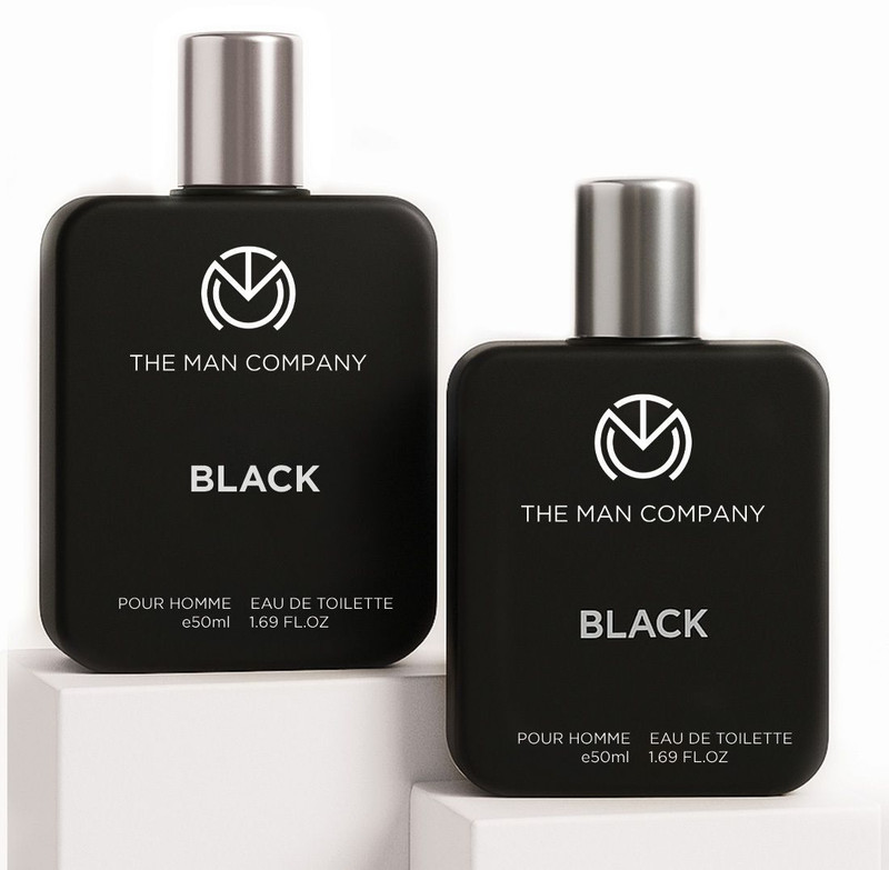 THE MAN COMPANY Black EDT Perfume For Men (Pack of 2, 50ml each) Long Lasting Perfume Body Spray Eau de Toilette - 100 ml(For Men)