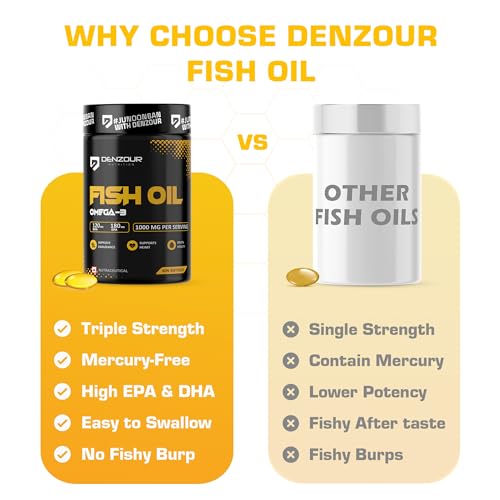 DENZOUR NUTRITION Omega-3 Fish Oil