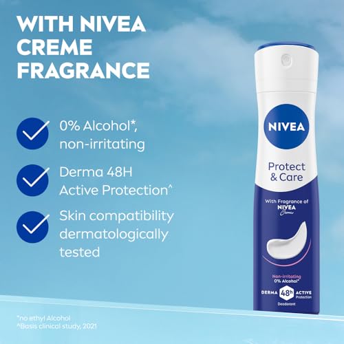 NIVEA Women Protect And Care Fresh Deodorant, 150Ml - Creme, Spray - Image 4