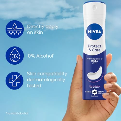 NIVEA Women Protect And Care Fresh Deodorant, 150Ml - Creme, Spray - Image 6