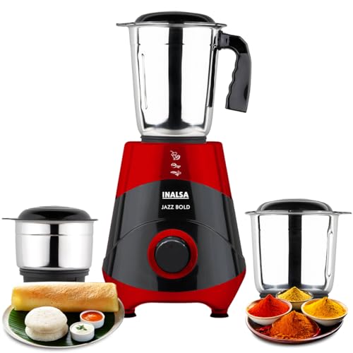 INALSA Mixer Grinder|500W Powerful Motor|High