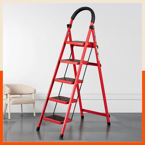 Bathla Everest 5-Step Steel Ladder