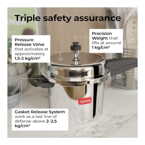 Lifelong Stainless Steel Pressure Cooker