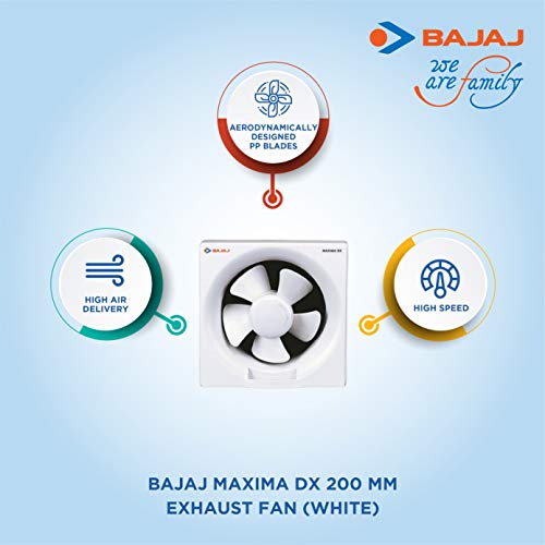 Bajaj Maxima DX 200 mm Exhaust Fan (White) - Image 5