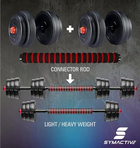Amazon Brand - Symactive PVC 3-in-1 Convertible Dumbbells Set - Image 6