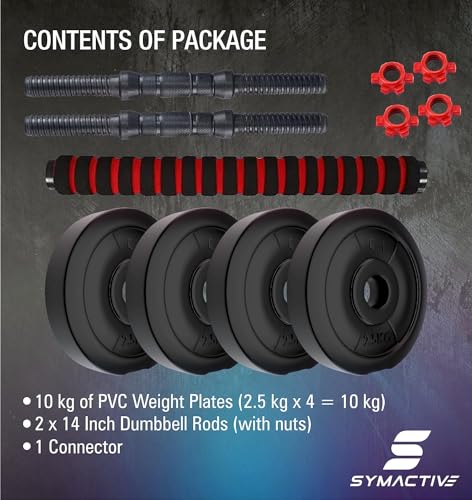 Amazon Brand - Symactive PVC 3-in-1 Convertible Dumbbells Set - Image 7