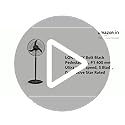 LONGWAY Bolt Black Pedestal Fan