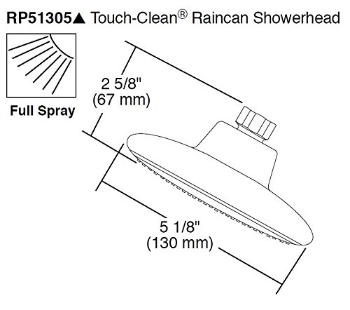 Delta Single-Spray Touch Clean Shower Head, Chrome (RP51305) - Image 5