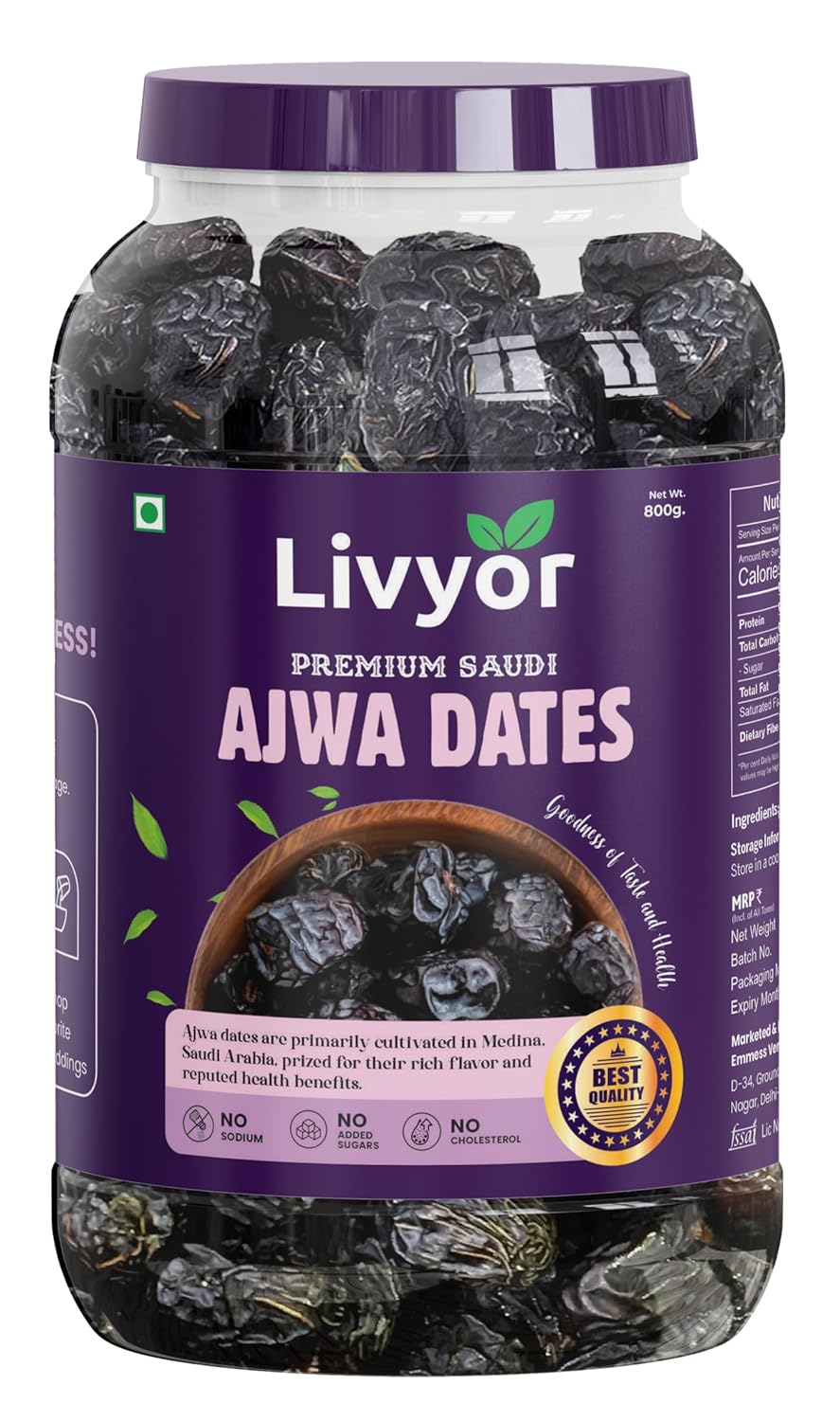 Livyor Premium Saudi Ajwa Dates