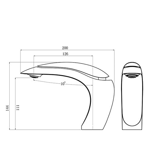 ALTON TSL18005 Brass Single Lever Basin Mixer, Chrome Finish - Image 3