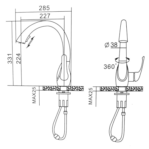 ALTON TSL18035 Single Lever Kitchen