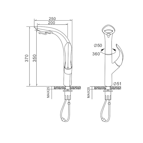 ALTON TSL18045 Zinc Single Lever