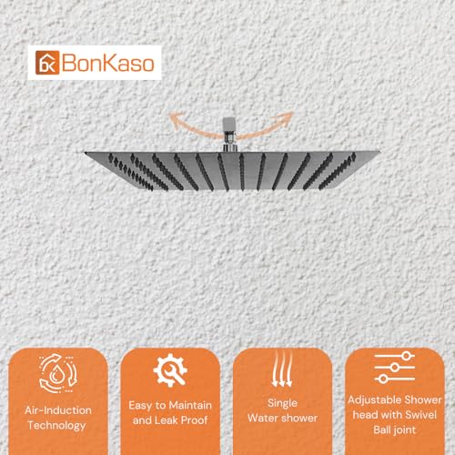 BonKaso Square Slim Rain Shower