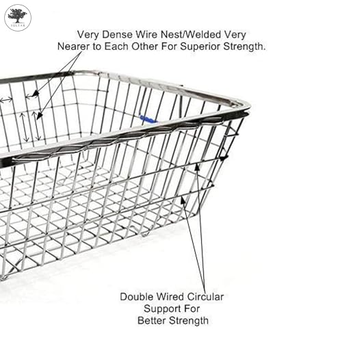 Sulfar Stainless Steel Utensil/Dish Drainer/Bartan