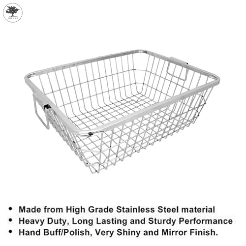 Sulfar Stainless Steel Utensil/Dish Drainer/Bartan
