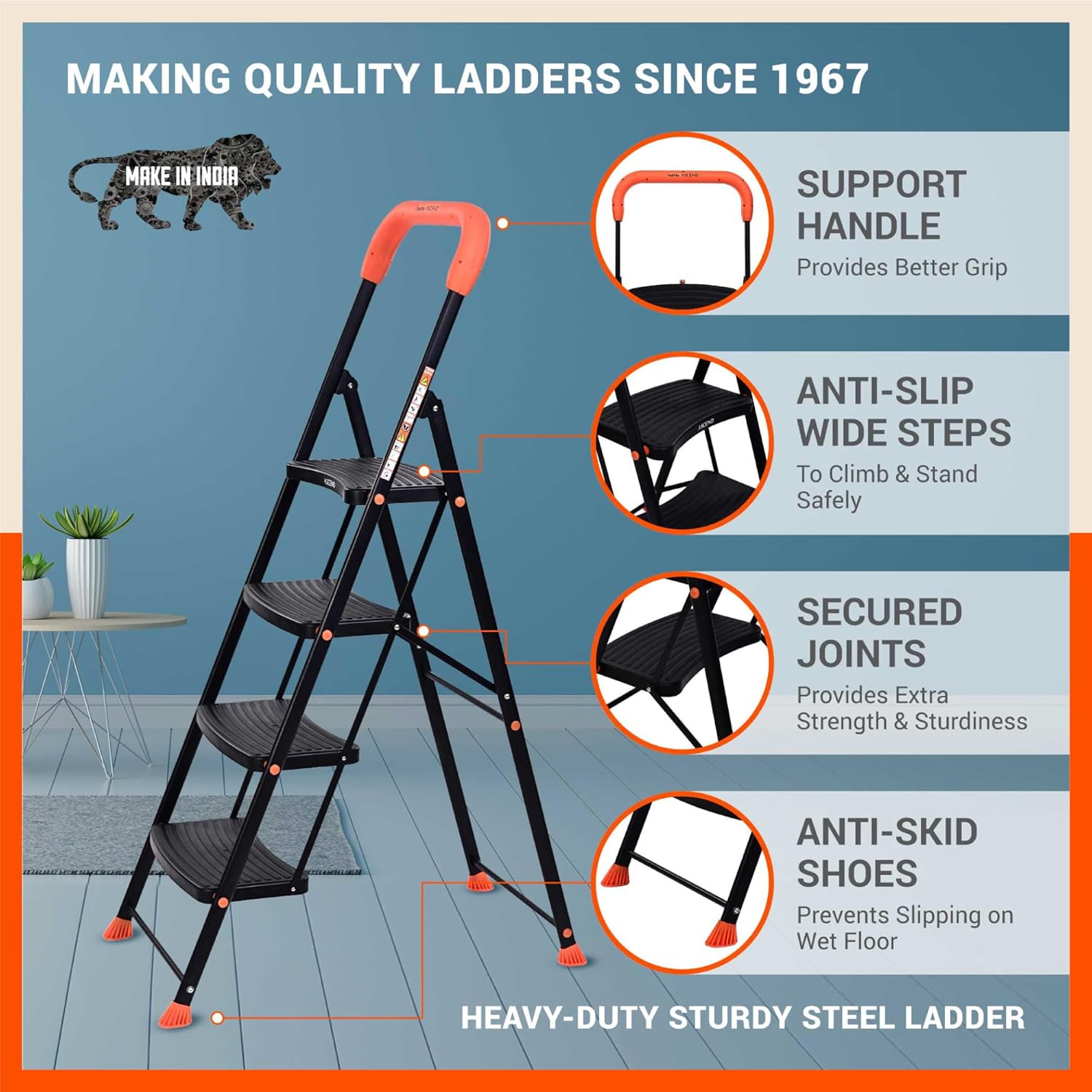Bathla 4 Step Ascend Steel
