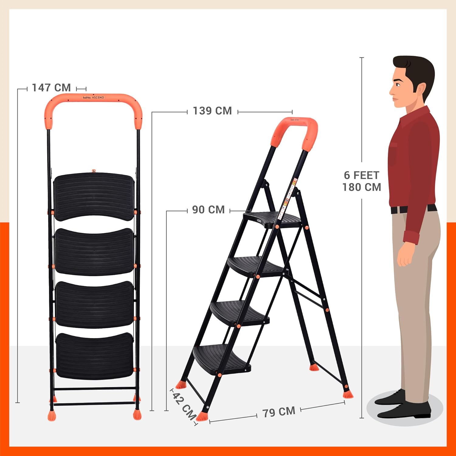Bathla 4 Step Ascend Steel